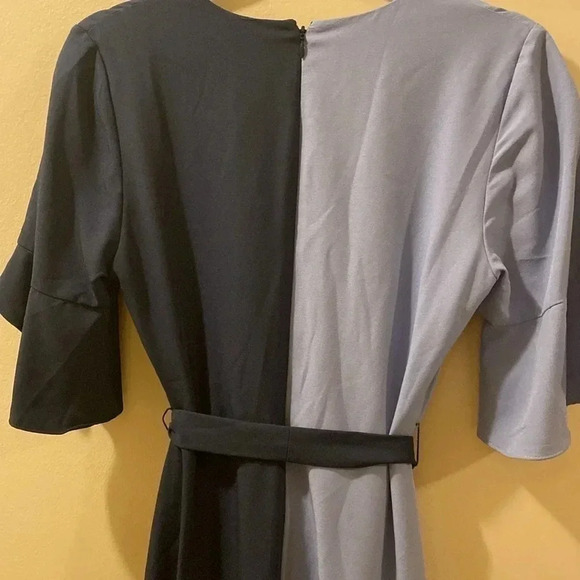 Anthropologie Hutch color block midi dress - small - blue/purple-great condition - Picture 8 of 10